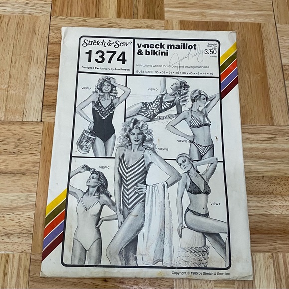 Vintage Stretch & Sew Body Shapers Training Gear Maillot & Bikini Sewing Pattern - Picture 8 of 8